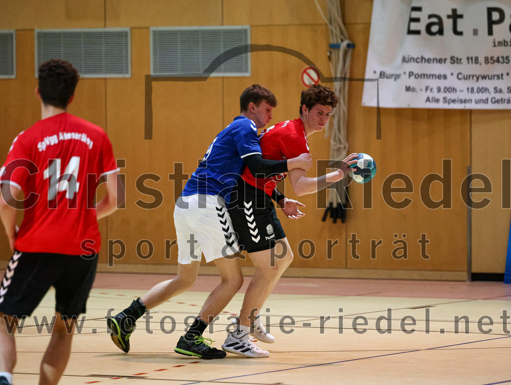 2022-11-19_050_SpVgg_Altenerding_gegen_TG_Landshut_II | Erding, Deutschland, 19.11.2022:
Handball, Bezirksoberliga Männer 2022 / 2023, 9. Spieltag, SpVgg Altenerding gegen TG Landshut II, Endergebnis: 33:31

Moritz Sturm (SpVgg Altenerding, #14), Moritz Sturm (SpVgg Altenerding, #14)

Foto: Christian Riedel / fotografie-riedel.net