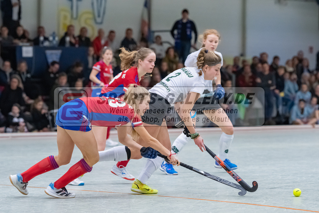 HK_20230226_104984 | Deutsche Meisterschaft WU16 Spiel 2. Halbfinale Mannheimer HC - 1. Hanauer THC am 26.2.2023 DSC 99, Düsseldorf ,
