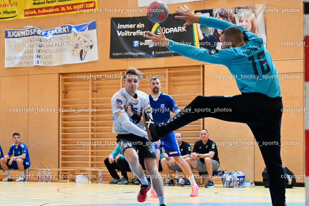 SC Ferlach vs. RK Zagreb 24.8.2023 | #10 Jakov Gojun, #25 Planer Florian, #16 Aljaz Panitar