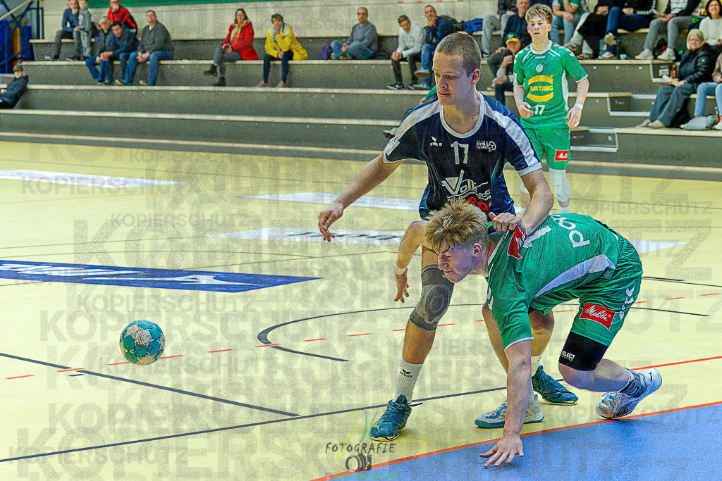 mJB Pokalrunde dt. Meisterschaft, TV Hüttenberg - TSV GWD Minden | mJB Pokalrunde dt. Meisterschaft, TV Hüttenberg - TSV GWD Minden am 15.03.2025 in Münchholzhausen (Sporthalle Münchholzhausen)Photo © 2025 - Jörg Heinrich - Realisiert mit Pictrs.com