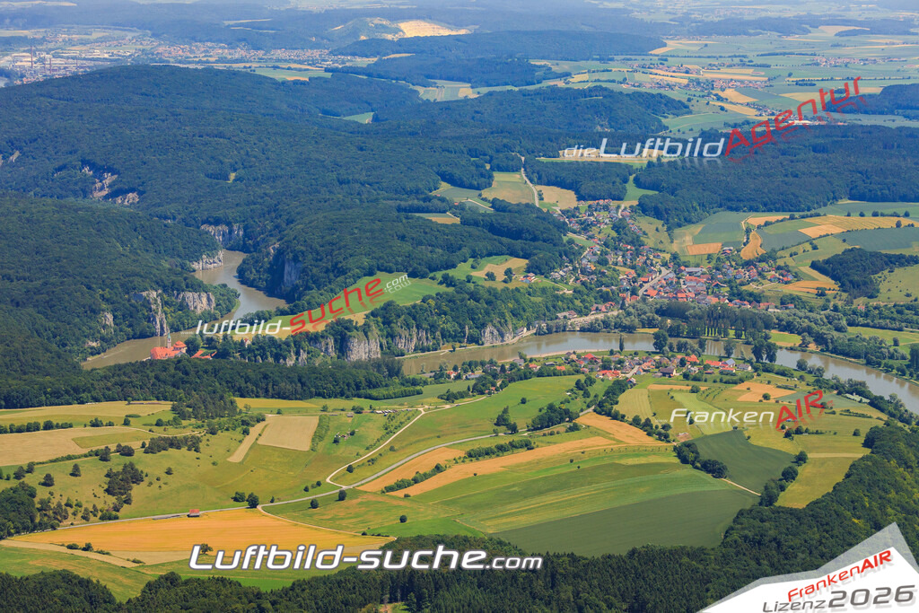 Luftbild von Weltenburg Kelheim - Luftaufnahme wurde 2012 von https://frankenair.de mittels Flugzeug (keine Drohne) erstellt - die Geschenkidee