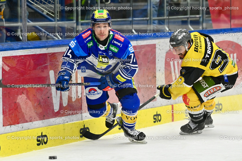 EC IDM Wärmepumpen VSV vs. HC Pustertal | #74 COATTA Max EC VSV, #90 Traversa Tommaso HC PUSTERTAL, EC IDM Wärmepumpen VSV vs. HC Pustertal, EC IDM Wärmepumpen VSV vs. HC Pustertal am 15.11.2024 in Villach (Stadthalle Villach), Austria, (Photo by Bernd Stefan)