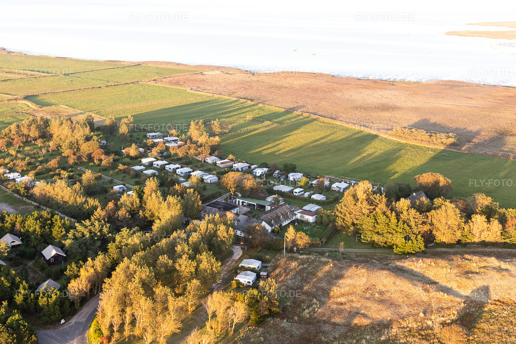Luftbild: Ny Camping Sønderho in Fanø im Bundesland Syddanmark in Dänemark. Foto: IMG_118975.jpg vom 21.09.2019 durch Werner Riehm/FLY-FOTO.de