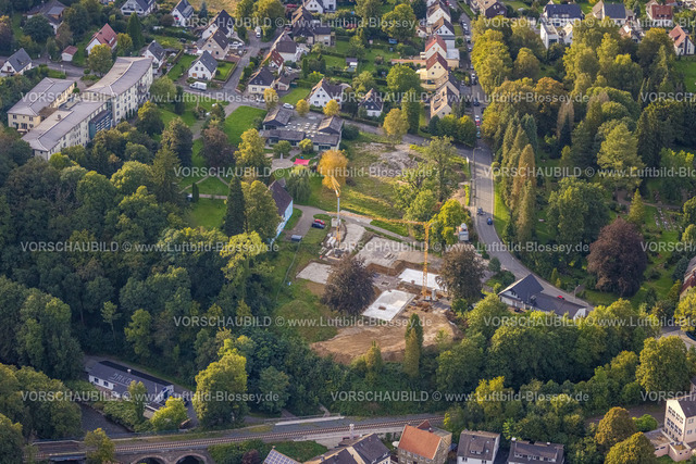 Hagen230904059 | Luftbild, Baustelle Am Obergraben, Dahl, Hagen, Ruhrgebiet, Nordrhein-Westfalen, Deutschland