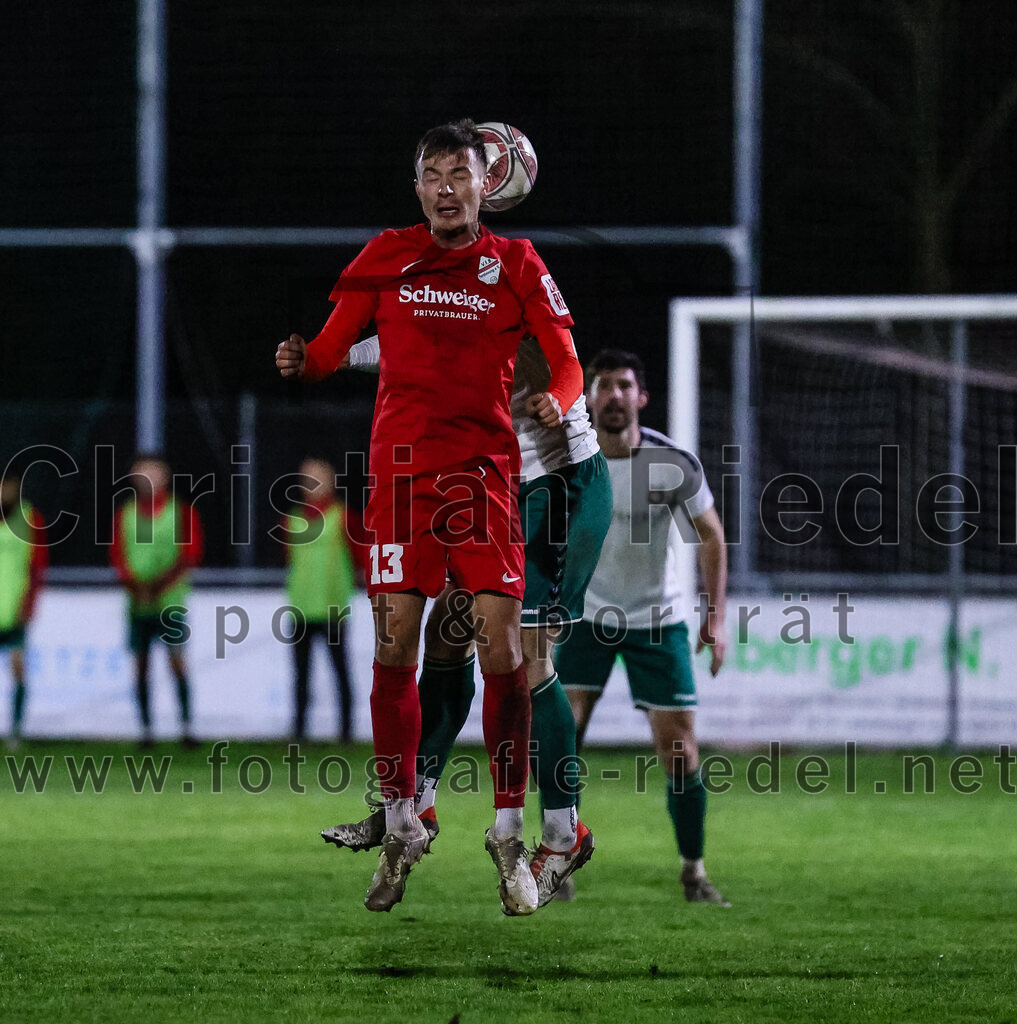 2024-03-28_086_FC_Schwaig_gegen_VfB_Forstinning | Oberding, Deutschland, 28.03.2024:
Fußball, Landesliga Südost 2023 / 2024, 27. Spieltag, FC Schwaig gegen VfB Forstinning, Endergebnis: 2:1

Niklas Mayer (VfB Forstinning, #13)

Foto: Christian Riedel / fotografie-riedel.net