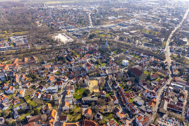 Soest220301376 | Luftbild, Ortsansicht und Baustelle an der Thomästraße, Soest, Soester Börde, Nordrhein-Westfalen, Deutschland