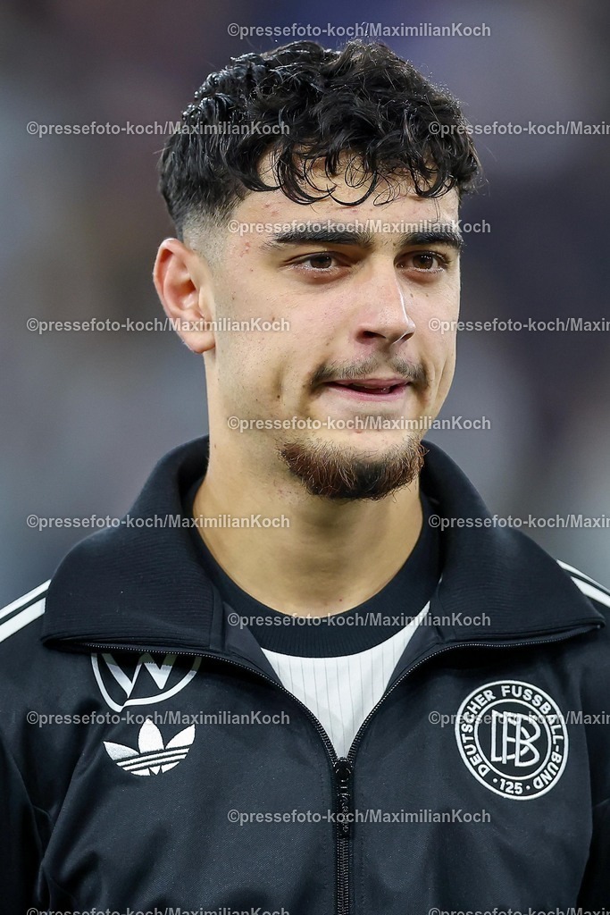 DFB10102502094 | 10.10.2025, Fußball, Länderspiel, Deutschland - Luxemburg, UEFA WM-Qualifikation, 2025/2026, Gruppe A, PreZero Arena in Sinsheim: Aleksandar Pavlovic (GER #05) DFB regulations prohibit any use of photographs as image sequences and or quasi-video.
