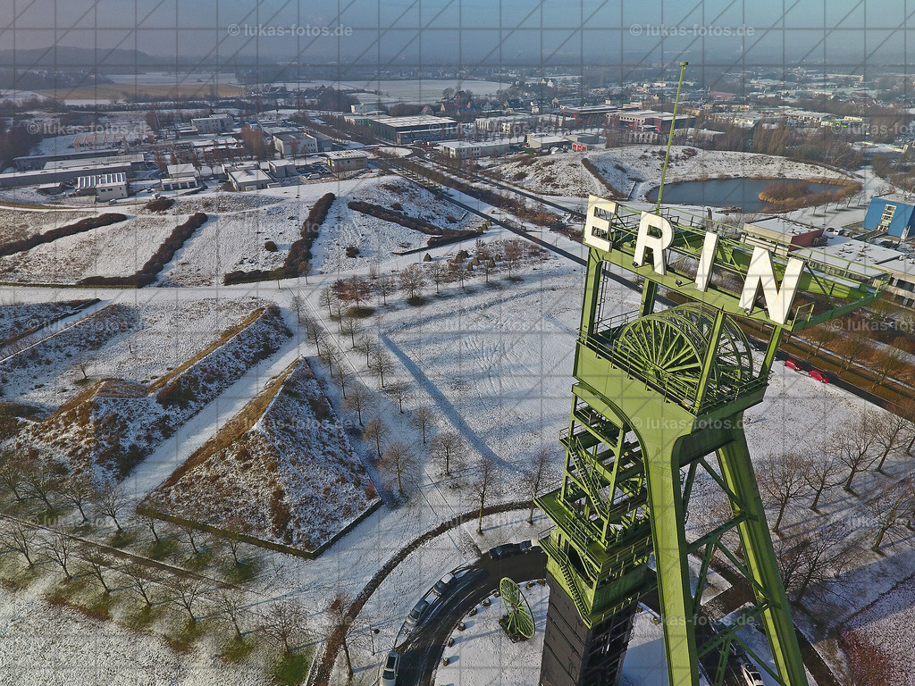 Luftbild Erinpark in Castrop-Rauxel im Schnee am 2. Januar 2017. | Luftbild Erinpark in Castrop-Rauxel im Schnee am 2. Januar 2017. - Realisiert mit Pictrs.com