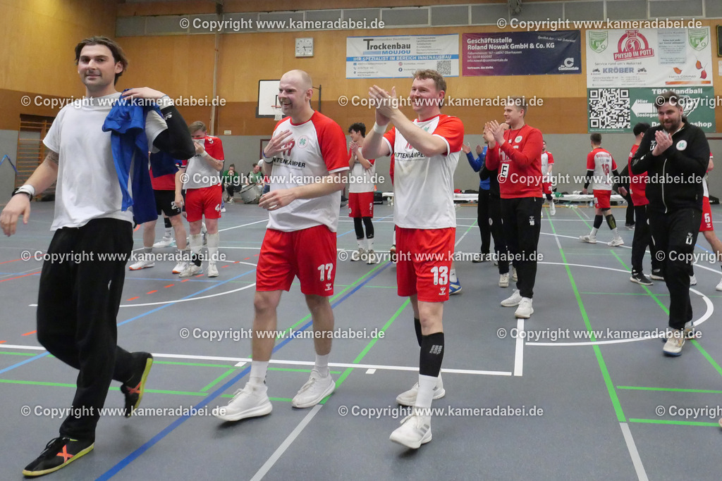 Handball : Verbandsliga Herren: TB Oberhausen - RW Oberhausen  am 12.04.2026 in Oberhausen. | Handball : Verbandsliga Herren: TB Oberhausen - RW Oberhausen  am 12.04.2026 in Oberhausen. - Realisiert mit Pictrs.com