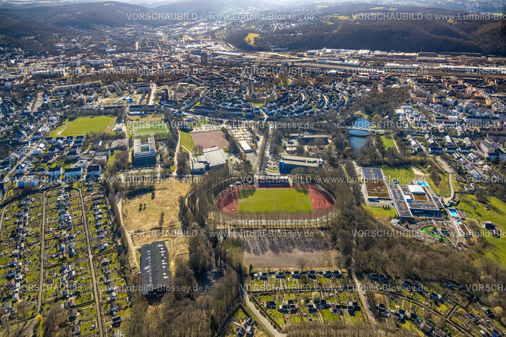 Hagen250302335 | Luftbild, Sportanlage Ischelandstadion, Fußballstadion, Altenhagen, Hagen, Ruhrgebiet, Nordrhein-Westfalen, Deutschland