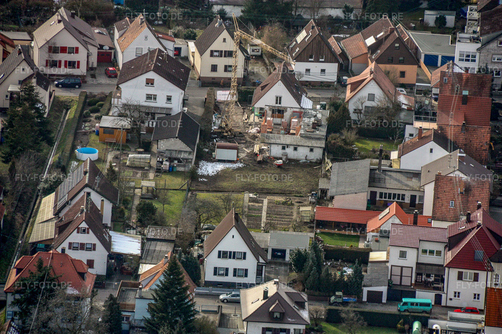 Luftbild: Waldstr in Kandel im Bundesland Rheinland-Pfalz in Deutschland. Foto: IMG_16940.jpg vom 15.02.2009 durch Werner Riehm/FLY-FOTO.de