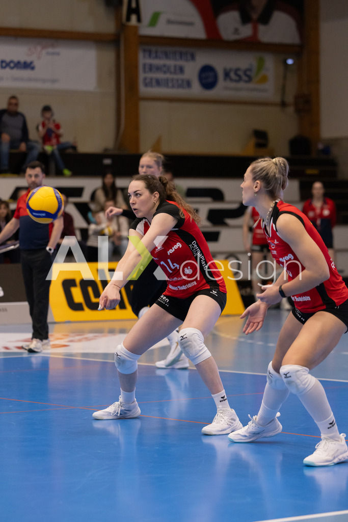 Volleyball I Frauen I Saison 2025-2026 I Volleyball NLA | Women I 1/2 Finals I  VC Kanti Schaffhausen - Sm'Aesch Pfeffingen I 07.03.2026 | 14 Josipa Marković (HR) (VC Kanti Schaffhausen) – Aussen - Realisiert mit Pictrs.com