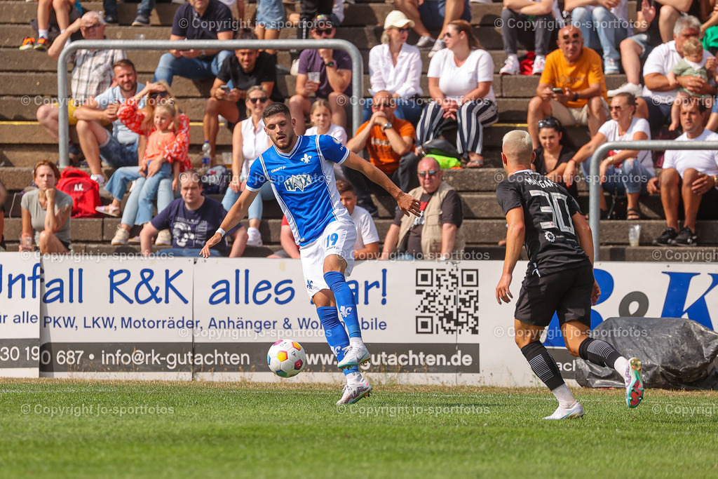 Giessen_Darmstadt (195) | 16.07.2023; Testspiel; Waldstadion Gießen; FC Gießen - SV Darmstadt 98; Ergebnis: 2:0 (0:0)