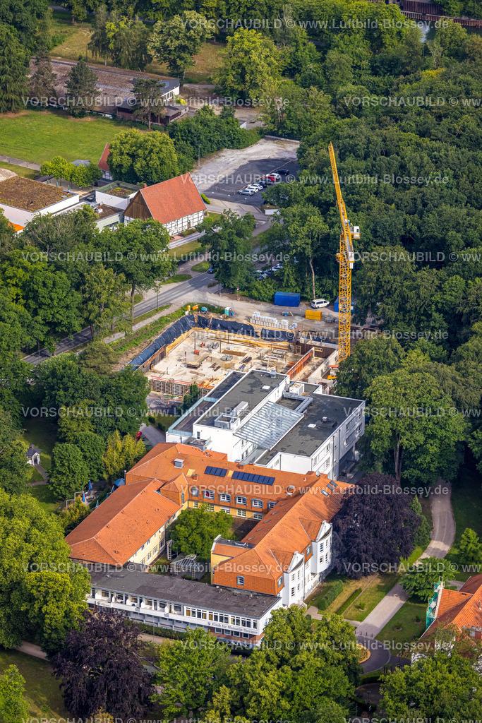 Hamm220600022HSHL | Luftbild, Klinik für Manuelle Therapie KMT mit Baustelle und Neubau, Uentrop, Hamm, Ruhrgebiet, Nordrhein-Westfalen, Deutschland