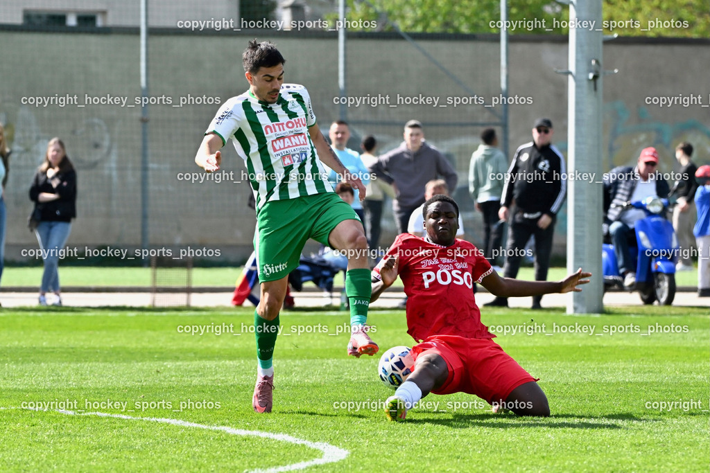 SV Donau Klagenfurt vs. SAK | #49 Damjan Jovanovic SV Donau,  #14 Andre Le Prince Chedjou Fonkou SAK, SV Donau Klagenfurt vs. SAK, SV Donau Klagenfurt vs. SAK am 11.04.2026 in Klagenfurt (Sportplat Donau ), Austria, (Photo by Bernd Stefan)