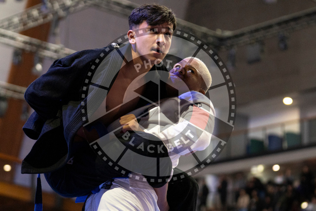 20240119PBB1618 | Fighters compete during the IBJJF European Championship in Paris, France, on January 19, 2024.