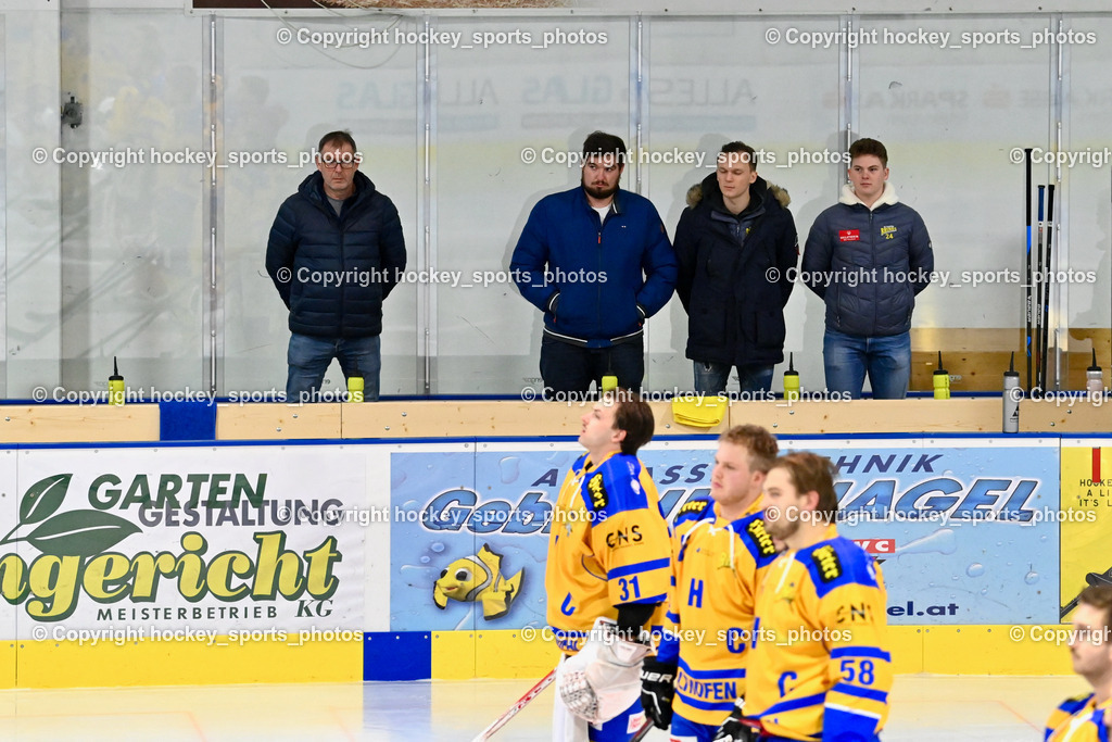 ESC Steindorf vs. EHC Althofen 22.2.2023 | Spielerbank EHC Althofen, Headcoach EHC Althofen Lungkofler Gerald