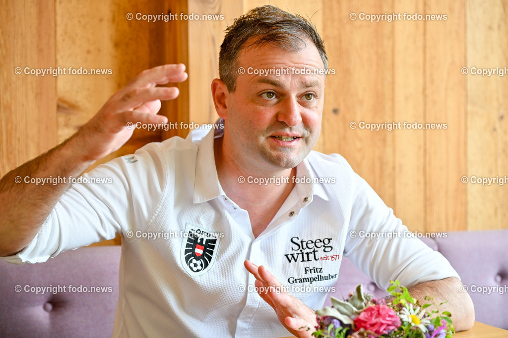 Steegwirt_ Fritz Grampelhuber_ 08.06.2024-21 | 08.06.2024, Bad Goisern, AUT, Steegwirt, im Bild Fritz Grampelhuber (Steegwirt, Haubenkoch, OEFB Teamkoch)