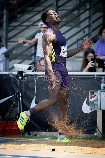 Multisport Event; Ratingen, 27.06.2026 | RATINGEN, GERMANY - JUNE 27, 2026 : Makenson Gletty (FRA / France) reacts in the long jump of the decarthlon during the Multisport Event at Stadion Ratingen on June 27, 2026 in Ratingen, Germany.