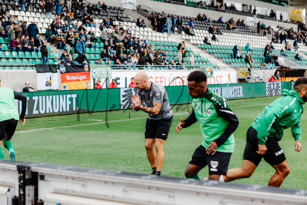Regionalliga West, Saison 2022/2023, 13. Spieltag: SC Preußen Münster - 1. FC Düren | Regionalliga West, Saison 2022/2023, 13. Spieltag: SC Preußen Münster - 1. FC Düren am 22.10.2022 in Münster (Preußenstadion), Deutschland, Foto: sportfotografie.ms | Markus Paletta - Realisiert mit Pictrs.com