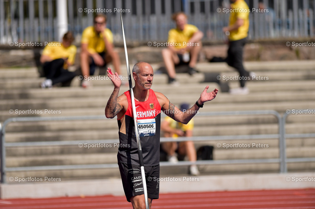 WMAC - Day 1_78 | World Masters Athletics Championship am 13.08.2024 in Gotheburg; SpeerwurfPhoto: Kai Peters - Realisiert mit Pictrs.com