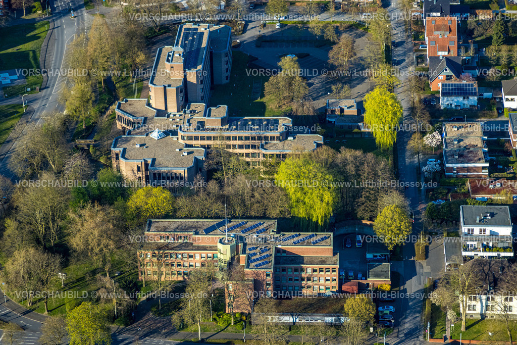 Coesfeld250405847Kreishaus | Luftbild, Finanzamt Coesfeld, Kreishaus Stadt Coesfeld, Kreishaus I, Coesfeld-Stadt, Coesfeld, Münsterland, Nordrhein-Westfalen, Deutschland,