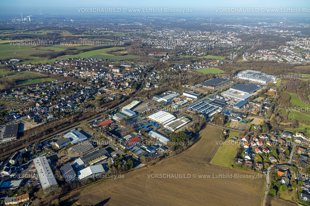 Dortmund240102076 | Luftbild, Gewerbegebiet Merklinde, Castrop-Rauxel, Ruhrgebiet, Nordrhein-Westfalen, Deutschland