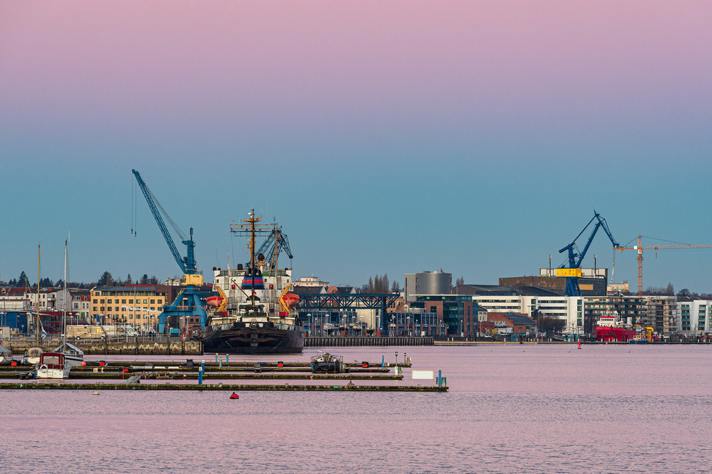 Der Stadthafen am frühen Morgen in der Hansestadt Rostock | Der Stadthafen am frühen Morgen in der Hansestadt Rostock.
