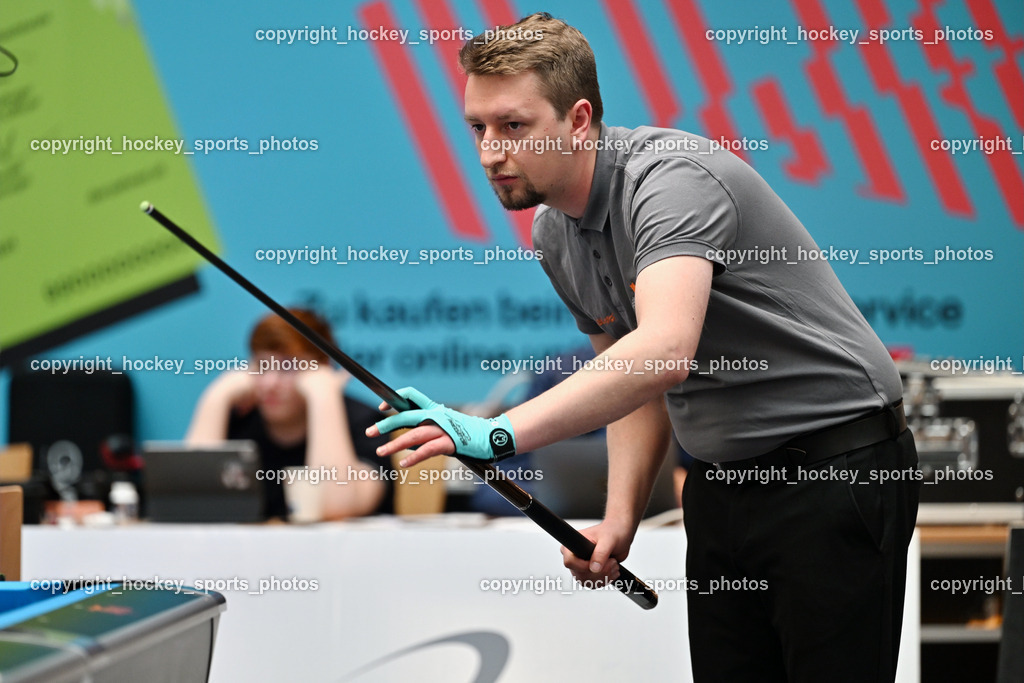 Pool Billard Bundesliga 2025 im ATRIO | Manuel Plattner, Pool Billard Bundesliga 2025 im ATRIO, Pool Billard Bundesliga 2025 im ATRIO am 29.03.2025 in Villach (Atrio), Austria, (Photo by Bernd Stefan)