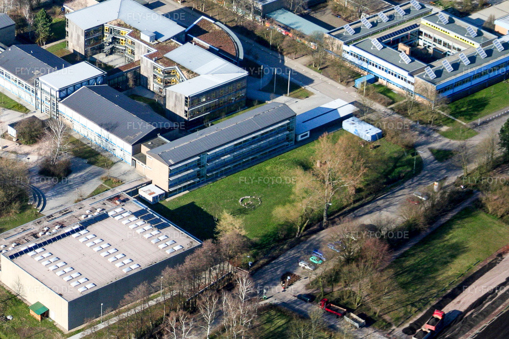 Luftbild: IGS Schulgartengelände in Kandel im Bundesland Rheinland-Pfalz in Deutschland. Foto: IMG_1345.jpg vom 07.04.2006 durch Werner Riehm/FLY-FOTO.de