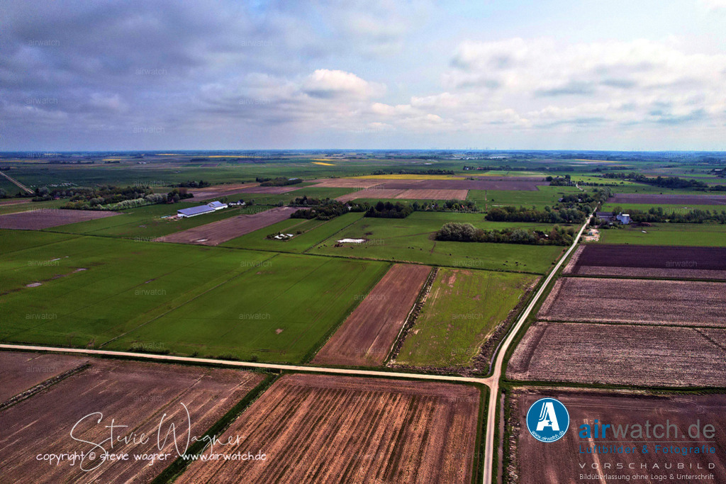 Luftbilder Rickelsbueller Koog - Nordfriesland | Luftbilder Rickelsbueller Koog