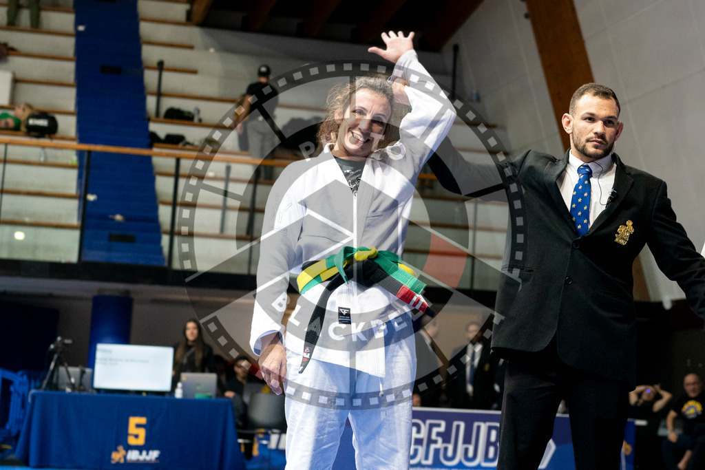 20240124PBB05286 | Fighters compete during the fifth day of the Brazilian Jiu-jitsu European Championship of the IBJJF in Paris, France, on January 24, 2024.
