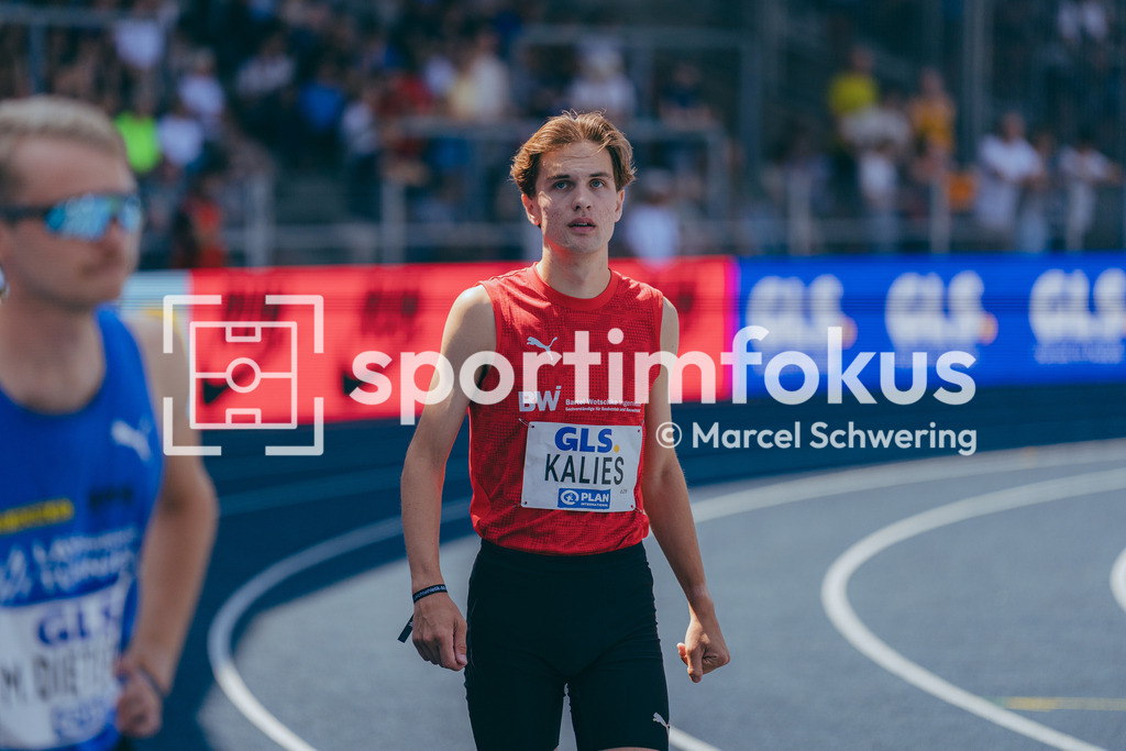 Deutsche Meisterschaften der Frauen und Männer 2026 | Tim Kalies, LG Braunschweig, 1500-Meter-Lauf, Halbfinale, Deutsche Meisterschaften der Frauen und Männer 2026, Lohrheidestadion Bochum-Wattenscheid, 25.07.2026. Foto: Marcel Schwering / sportimfokus - Realisiert mit Pictrs.com