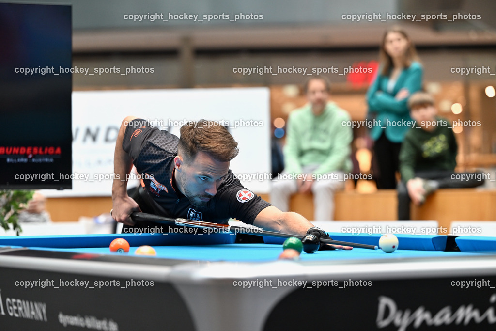 Pool Billard Bundesliga 2025 im ATRIO | Albin Ouschan, Pool Billard Bundesliga 2025 im ATRIO, Pool Billard Bundesliga 2025 im ATRIO am 29.03.2025 in Villach (Atrio), Austria, (Photo by Bernd Stefan)