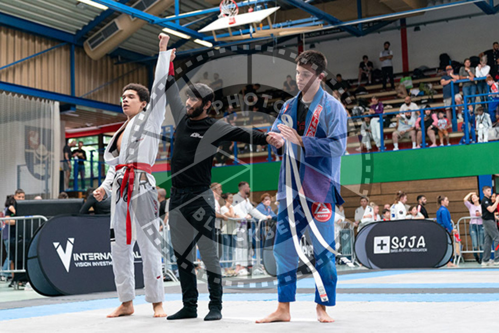 20230826PBB55850 | Fighters compete during the AJP INTLPRO BJJ and grappling competition in Hamburg, Germany, on August 26 2023.