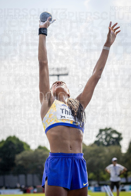 Multisport Event; Ratingen, 27.06.2026 | RATINGEN, GERMANY - JUNE 27, 2026 : Nafissatou Thiam (BEL / Belgium) during shot put competing during the Multisport Event at Stadion Ratingen on June 27, 2026 in Ratingen, Germany.
