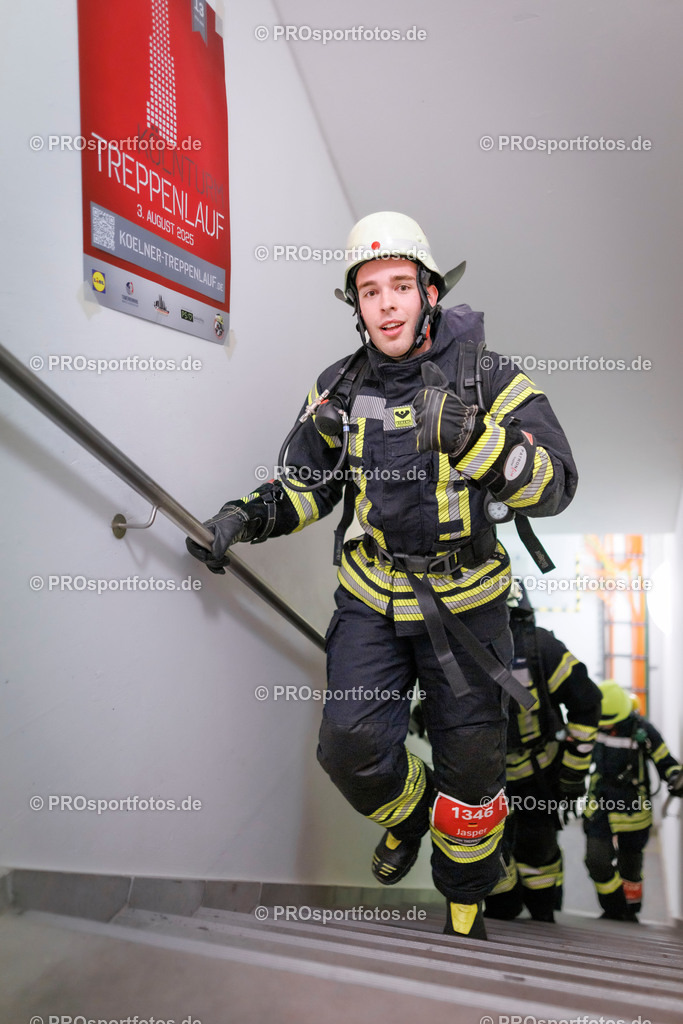 KölnTurm Treppenlauf; Köln, 03.08.2025 | Impressionen vom KölnTurm Treppenlauf am 03.08.2025 in Köln (Nordrhein-Westfalen). 