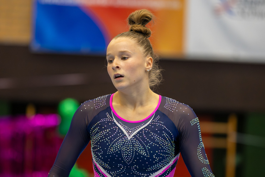 Deutsche Turnliga DTL (Bundesliga) der Frauen, 3. Wettkampftag 2025 in Ketsch***Bild: Silja Stöhr (TG Mannheim) | Deutsche Turnliga DTL (Bundesliga) der Frauen, 3. Wettkampftag 2025 in Ketsch***Bild: Silja Stöhr (TG Mannheim) - Realisiert mit Pictrs.com
