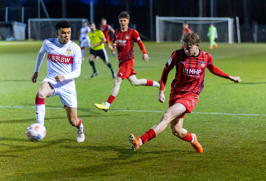 FCHVFB_260325_3-35 | 1.FC Heidenheim 1846 vs. VfB Stuttgart, Fußball, A-Junioren, Verbandspokal, 2025/2026, 25.03.2026 in Heidenheim, Rasenplatz, Walter-Birkhold-Jugendstadion(Foto: Michael Bulling) - Realisiert mit Pictrs.com