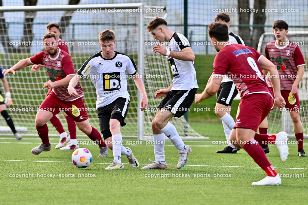 SV Spittal vs. VST Völkermarkt 5.4.2024 | #39 Fabian Hoi SV Spittal, #22 Max Steinthaler SV Spittal, SV Spittal vs. VST Völkermarkt 5.4.2024, SV Spittal vs. VST Völkermarkt am 05.04.2024 in Spittal an der Drau (Goldeck Stadion), Austria, (Photo by Bernd Stefan)