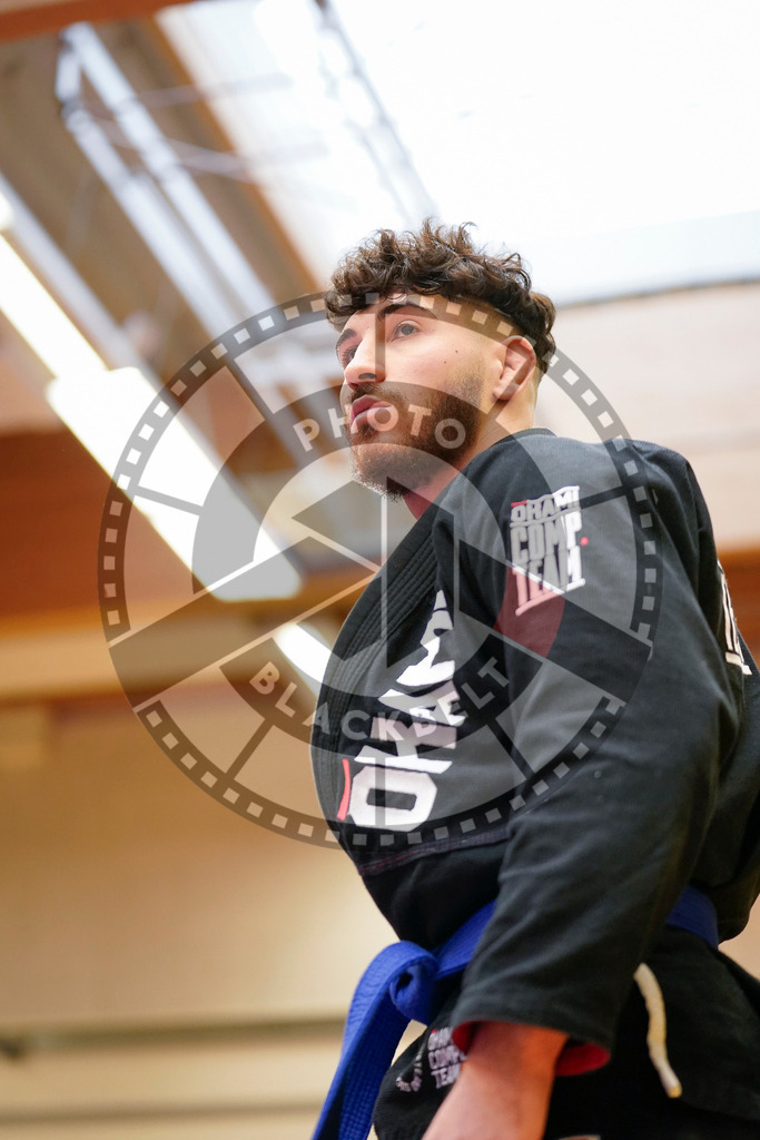 20240203PBB06487 | Fighters compete during the Brazilian Jiu-Jitsu Championship of the AJP Tour in Maintal by Frankfurt am Main, Germany, on February 2, 2024.