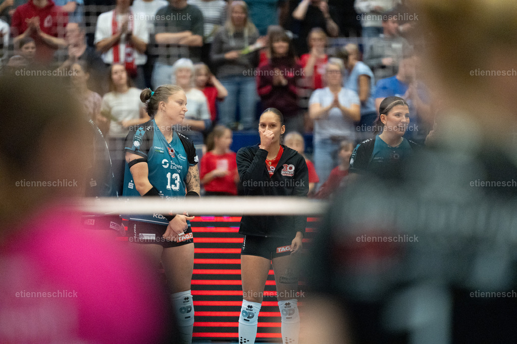 Dresdner SC - Binder Blaubären TSV Flacht, DEKRA 1. Bundesliga Frauen, Volleyball | Im Bild: Lena Kindermann (13, Dresdner SC)24.10.2026, Dresdner SC -  Binder Blaubären TSV Flacht, DEKRA 1. Bundesliga Frauen, Volleyball, Deutschland, Dresden, Cyberport Arena