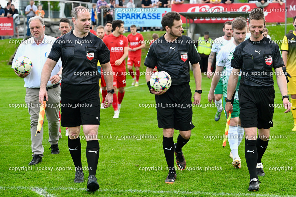 SV Feldkirchen vs. ATSV Wolfsberg 26.5.2023 | Bürgermeister Feldkirchen Martin Treffner, Nagele Robert Patrick, Hopfgartner Christoph, Dietz Holger, Referees