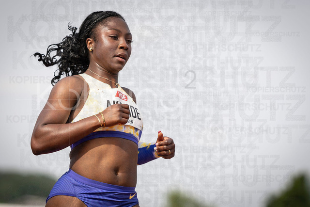 61. Internationales Pfingstsportfest; Rehlingen-Siersburg, 24.05.2026 | REHLINGEN , GERMANY - MAY 24: Mabel Akande (GBR/Großbritannien) during the 61. Internationales Pfingstsportfest on 24.05.2026 at the  Bungertstadion in Rehlingen-Siersburg (Saarland / Deutschland).