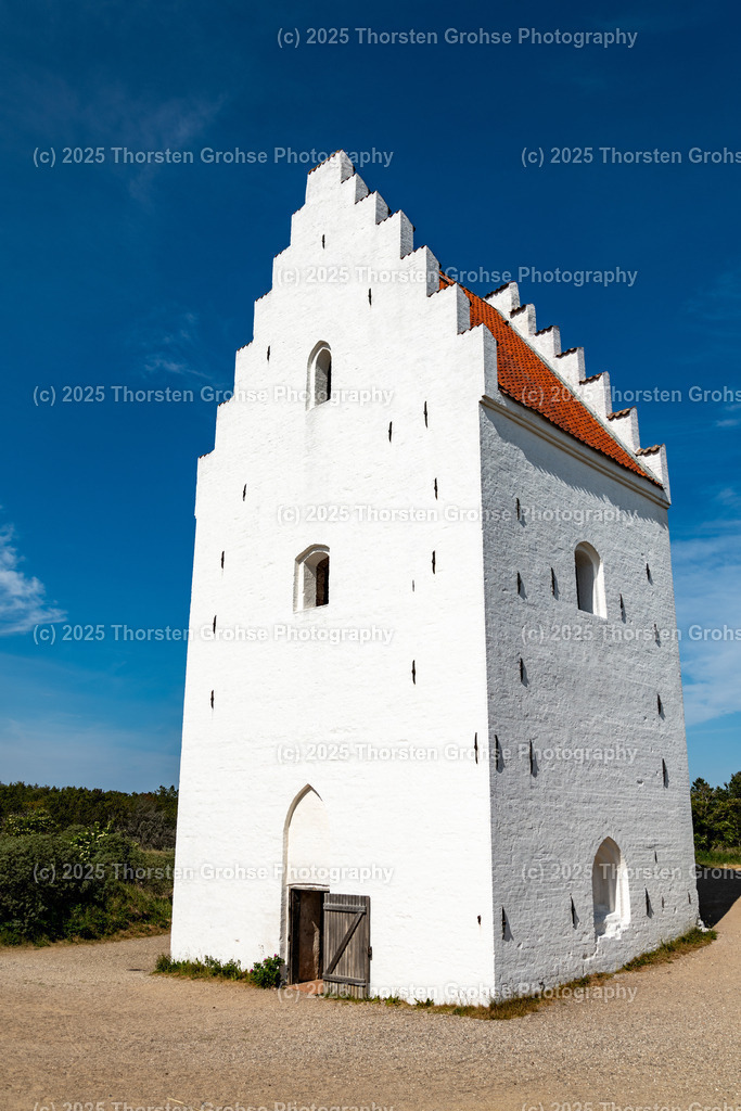 Sanded Church (den tilsandede kirke) Skagen North Jutland, Denmark, 2023, Versandete Kirche (den tilsandede kirke) Skagen Nordjütland, Dänemark, 2023 | The sanded church of St. Laurentius (Danish: den tilsandede kirke) is a popular attraction southwest of Skagen in North Jutland. Die versandete Kirche St. Laurentius (dänisch: den tilsandede kirke) ist eine beliebte Sehenswürdigkeit südwestlich von Skagen in Nordjütland. - Realisiert mit Pictrs.com