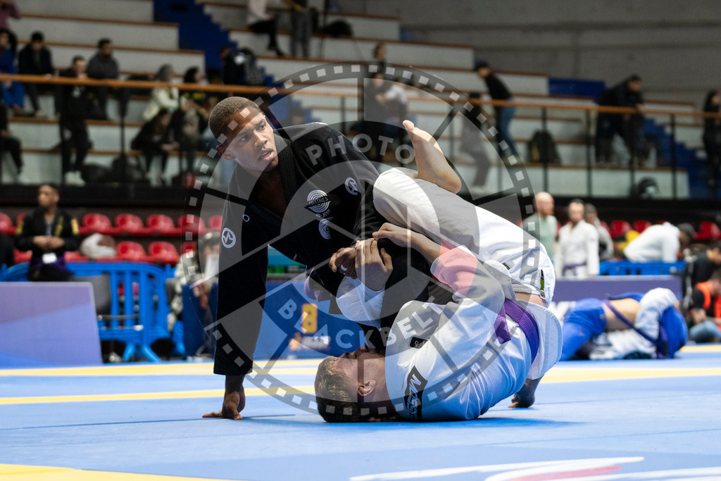 20240123PBB00046 | Fighters compete during the second day of the IBJJF European Championship in Paris, France, on January 23, 2024.