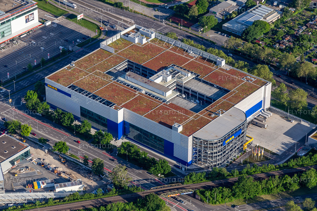 Luftbild: Einrichtungshaus - Möbelmarkt der 