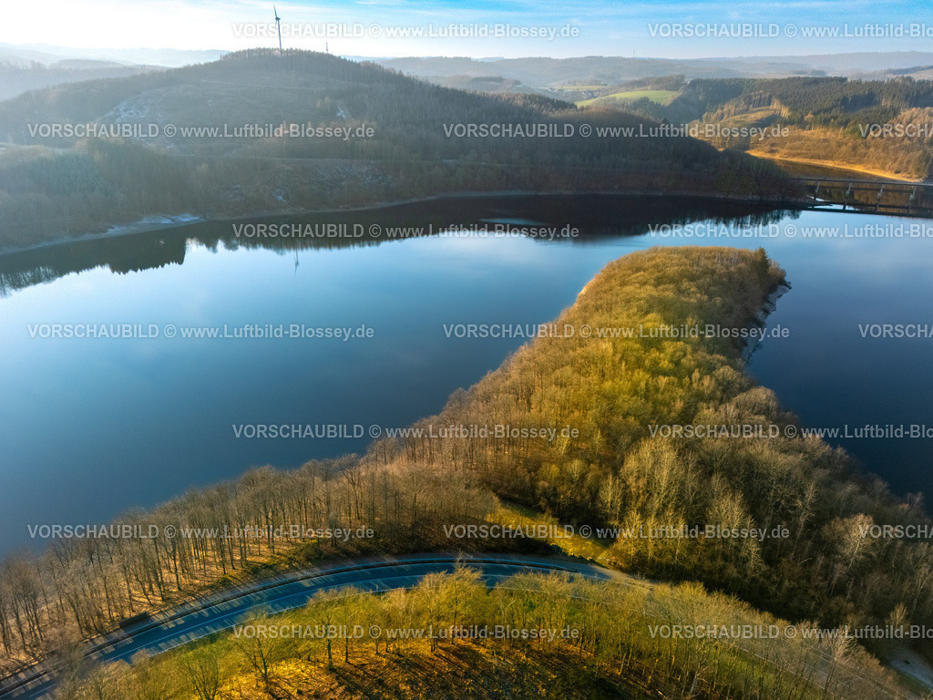Olpe2502600095HaardtBiggesee-HDR | Luftbild, Haardt am Biggesee, Bürberg, Attendorn, Sauerland, Nordrhein-Westfalen, Deutschland