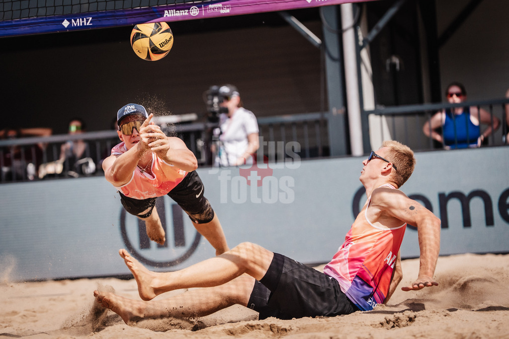 Beachvolleyball | Männer | Allianz German Beach Tour 2025 | Tourstop Hamburg | 31.05.2025 | v.l. Robin Sowa und Jonas Reinhardt