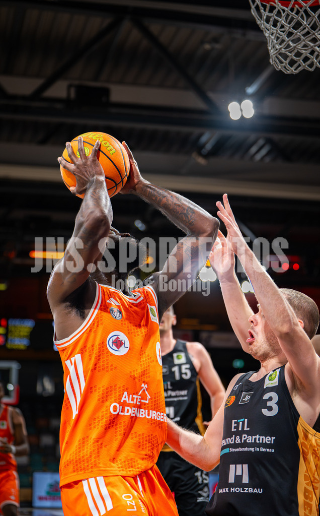 Basketball I Herren I Saison 2025-2026 I ProB Nord I 18. Spieltag I Rasta Vechta II - LOK Bernau-65 | Aula Maarufu Sumbry (0,Rasta Vechta II) - Realisiert mit Pictrs.com